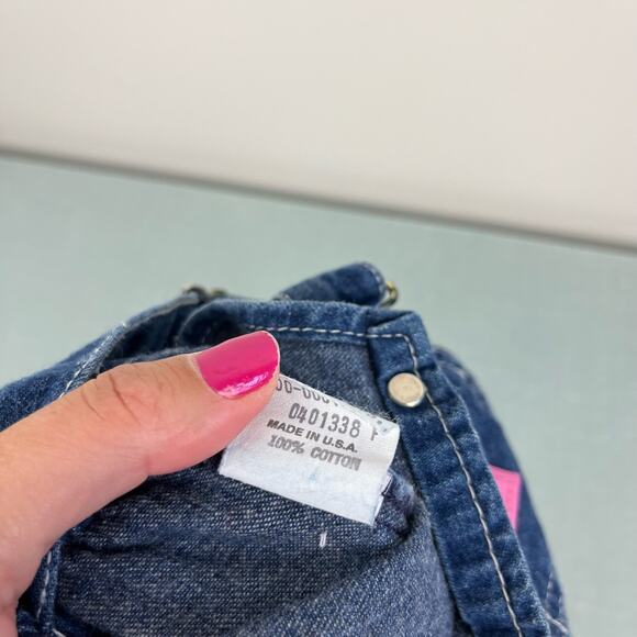 Vintage OshKosh B'gosh Denim Jumper Dress 24 Months USA - Picture 4 of 7